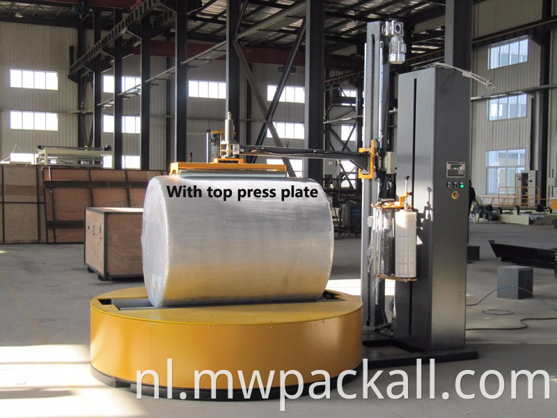 Groothandel Reel Wrapper / Paper Roll Wrapping / Cilindrische rekfolieverpakkingsmachine voor papierfabriek;